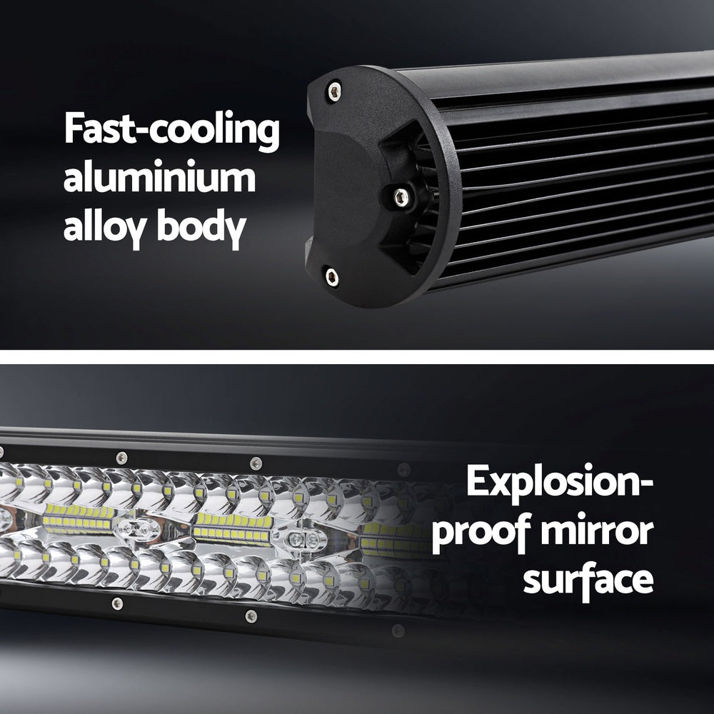 Automotive Lights: Giantz LED Driving Light 28 Inch Flood Spot Light Bar Driving Lamp Offroad Truck