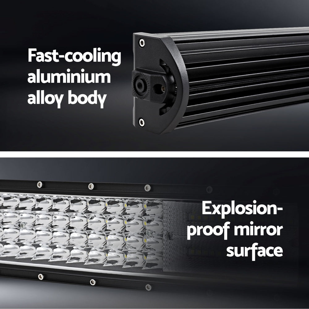 Automotive Lights: Giantz LED Driving Light 50 Inch Flood Spot Light Bar Driving Lamp Offroad Truck