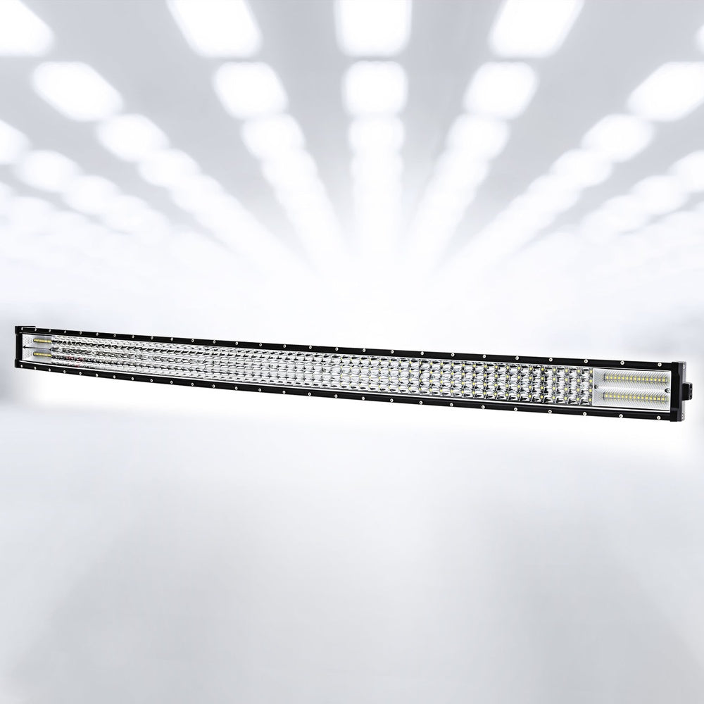Automotive Lights: Giantz LED Driving Light 50 Inch Flood Spot Light Bar Driving Lamp Offroad Truck