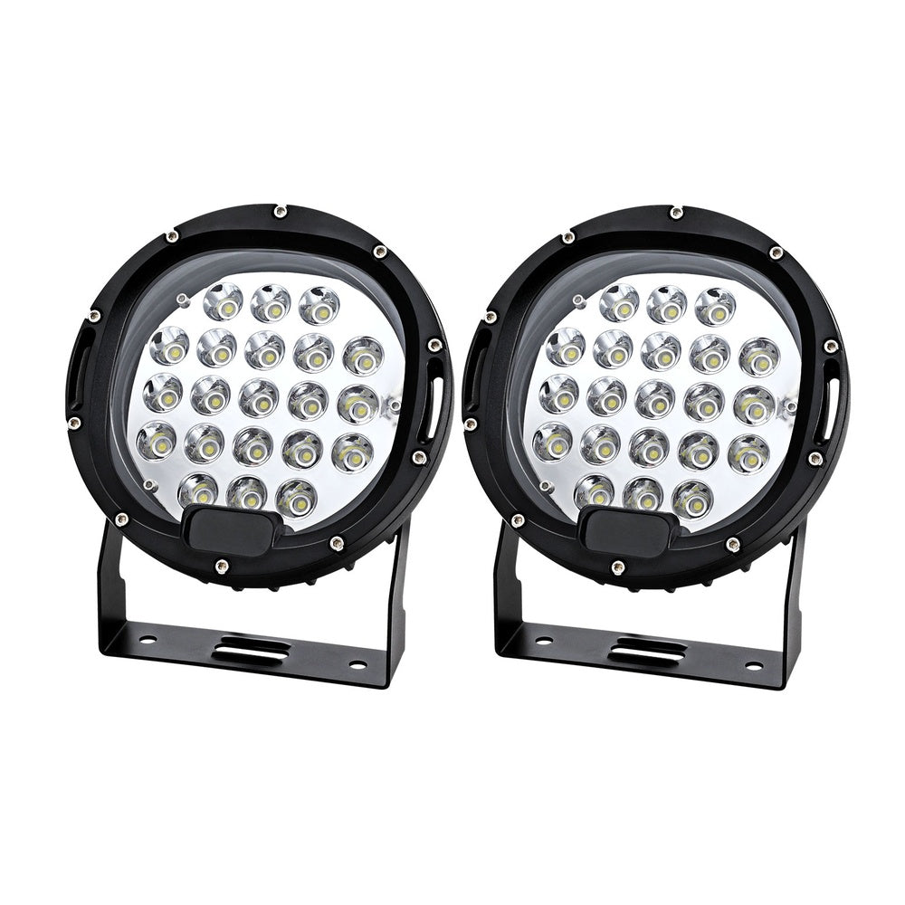 Automotive Lights: Giantz Pair LED Driving Lights 7 Inch Flood Spot Lights Car Truck SUV 12V 24V