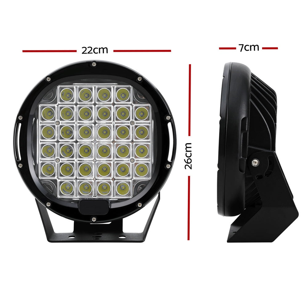 Automotive Lights: Giantz Pair LED Driving Lights 9 Inch Flood Spot Lights Car Truck SUV 12V 24V