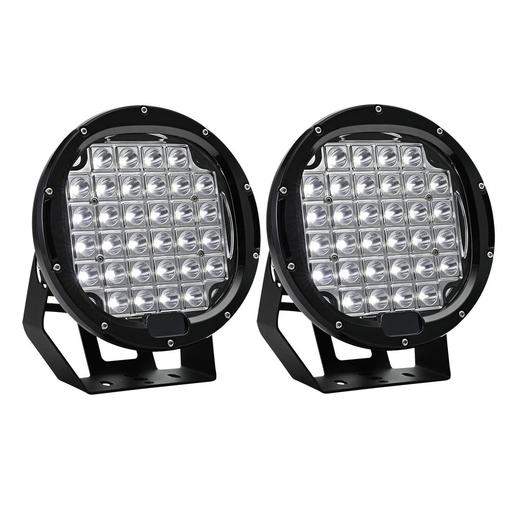 Automotive Lights: Giantz Pair LED Driving Lights 9 Inch Flood Spot Lights Car Truck SUV 12V 24V