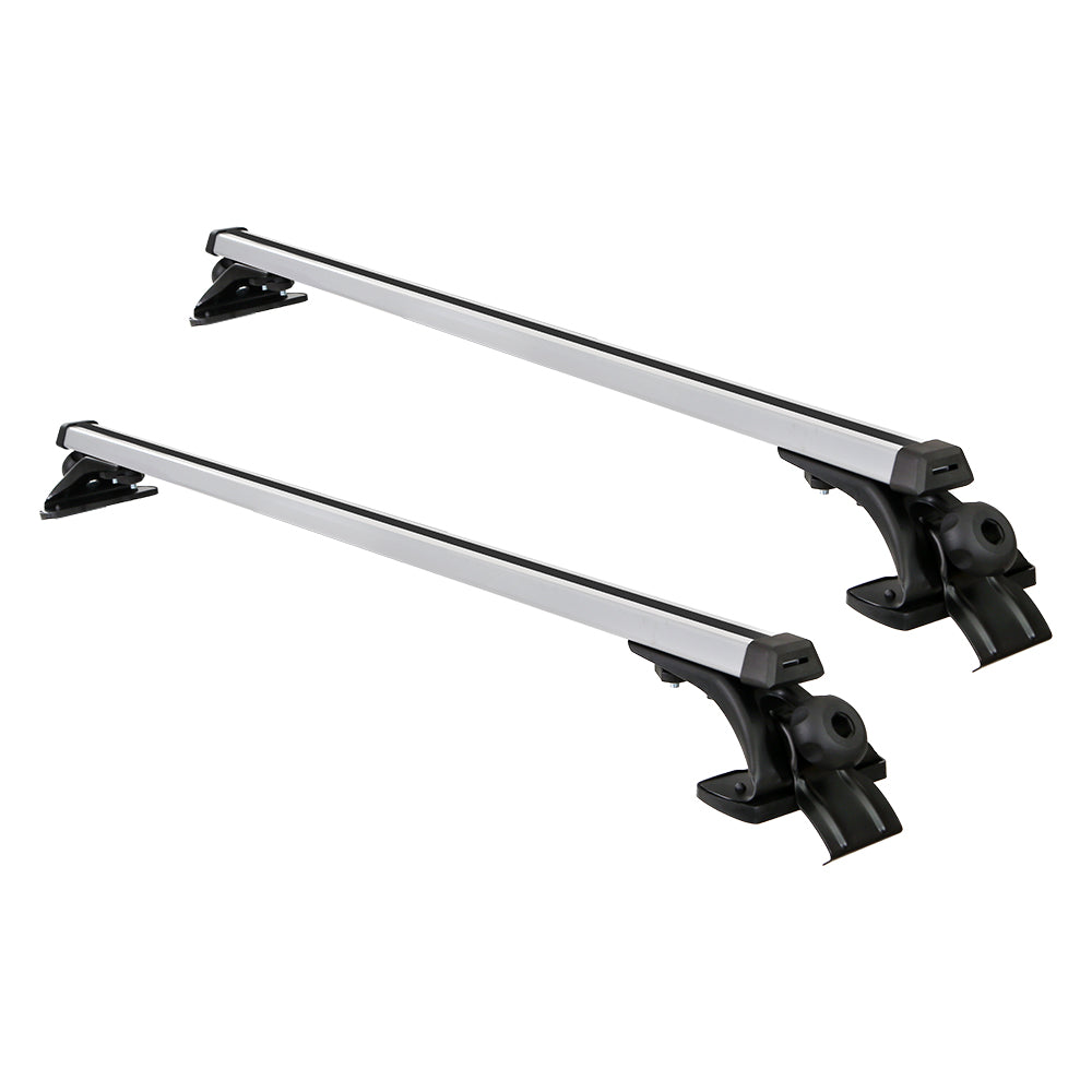 Cross Bar: Universal Car Roof Racks Pod Aluminium Cross Bars Brackets 145cm Silver