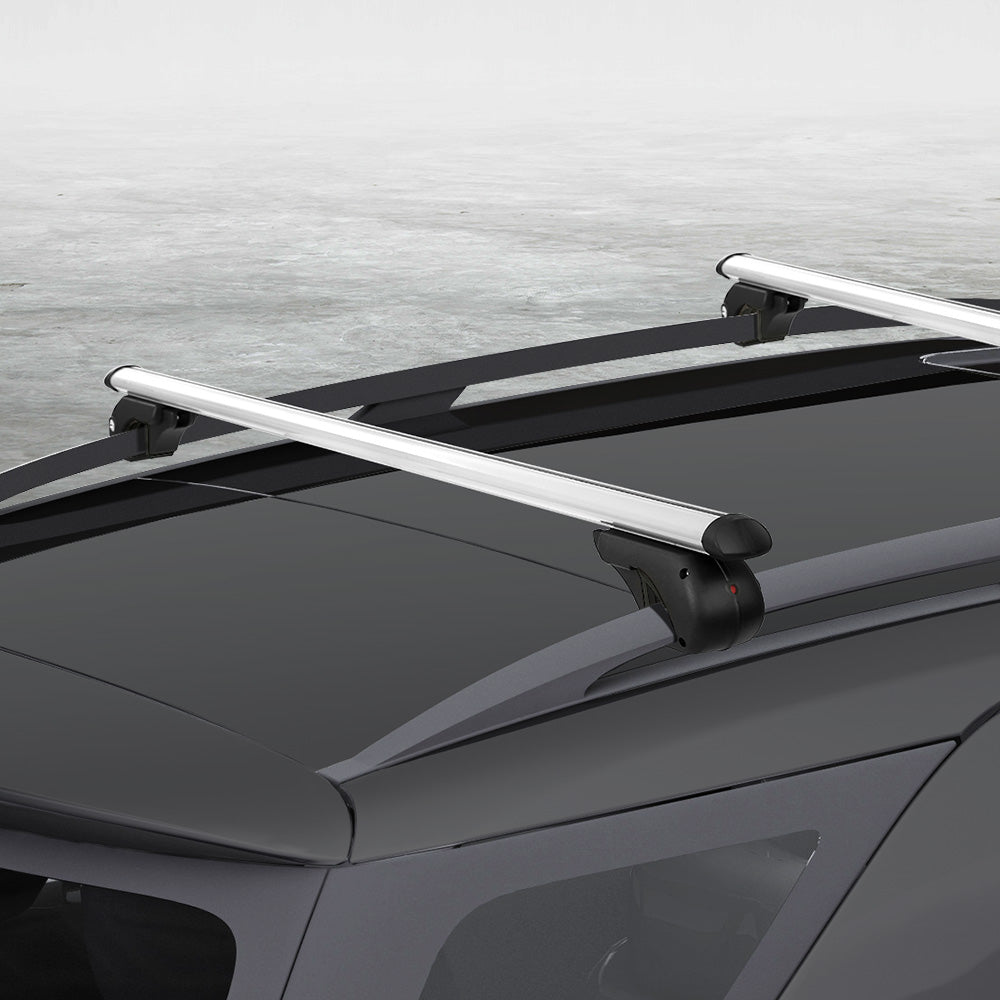 Cross Bar: Universal Car Roof Racks Pod Cross Bars Aluminium Adjustable 123cm Sliver