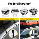 Cross Bar: Giantz Roof Top Cargo Bag Waterproof Car Luggage Carrier 15 Cubic Ft Universal