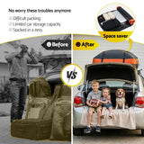 Cross Bar: Giantz Roof Top Cargo Bag Waterproof Car Luggage Carrier 15 Cubic Ft Universal