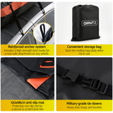 Cross Bar: Giantz Roof Top Cargo Bag Waterproof Car Luggage Carrier 15 Cubic Ft Universal