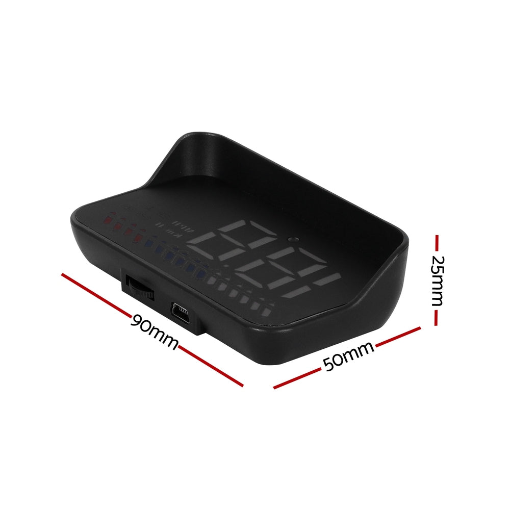 Traffic Control & Parking Tools: Giantz Universal Car Digital GPS Speedometer OBDHeads Up Display Overspeed Warning Alarm
