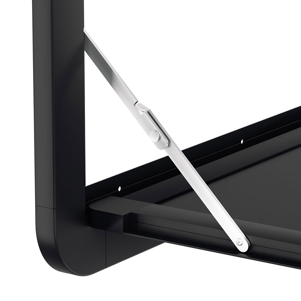 Camp Furniture: Weisshorn Caravan Table 800 x 450mm Folding Lockable Black