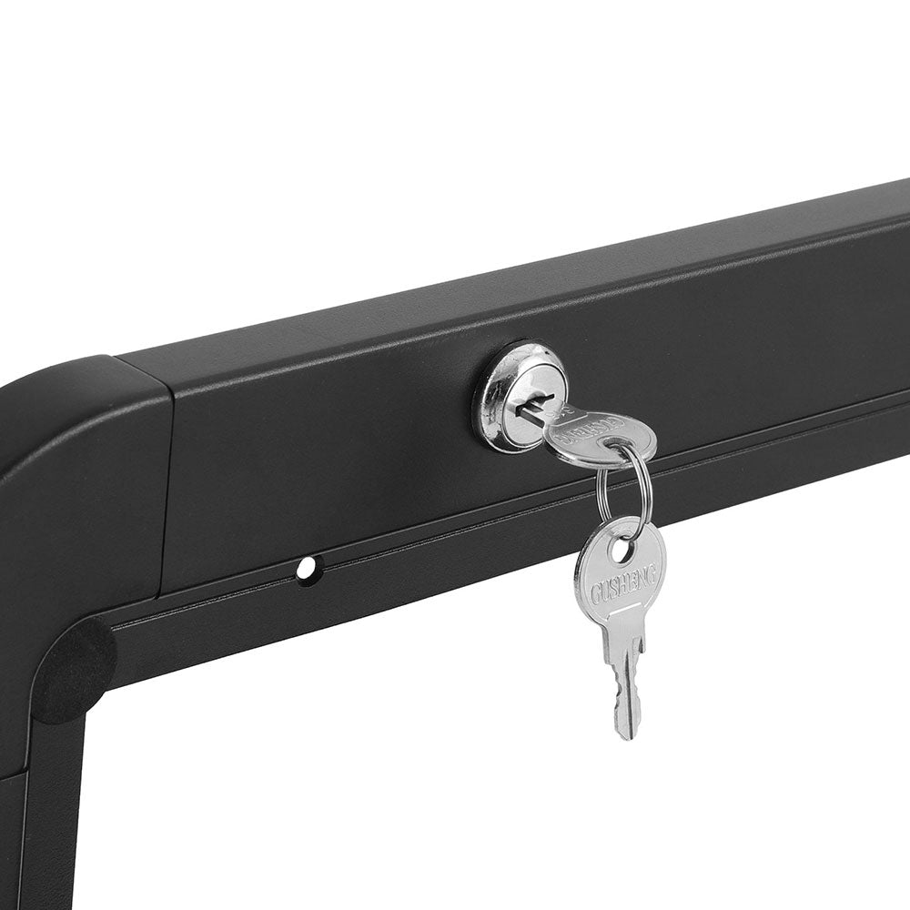 Camp Furniture: Weisshorn Caravan Table 800 x 450mm Folding Lockable Black