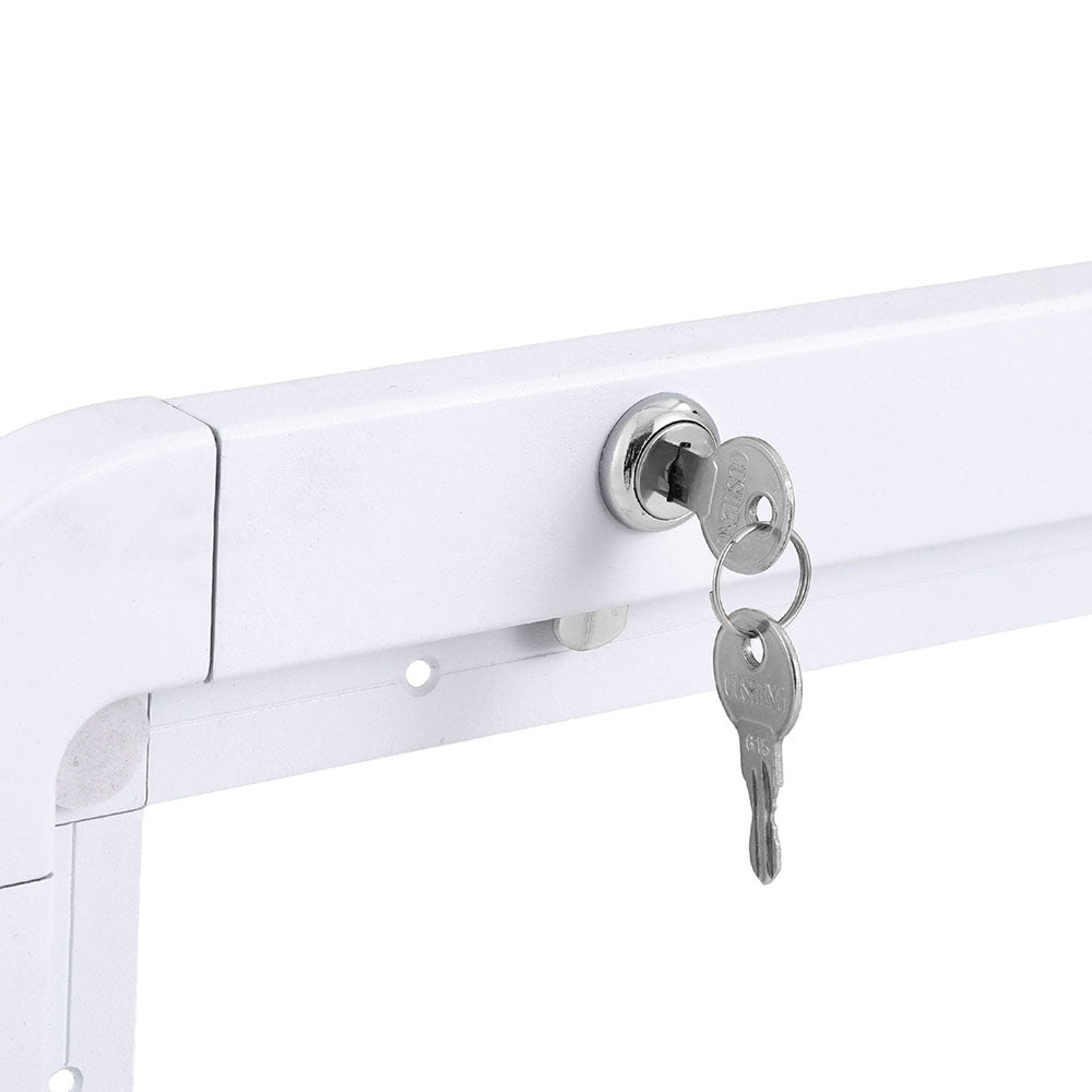 Bicycle Stands & Storage: Weisshorn Caravan Table 800 x 450mm Folding Lockable White