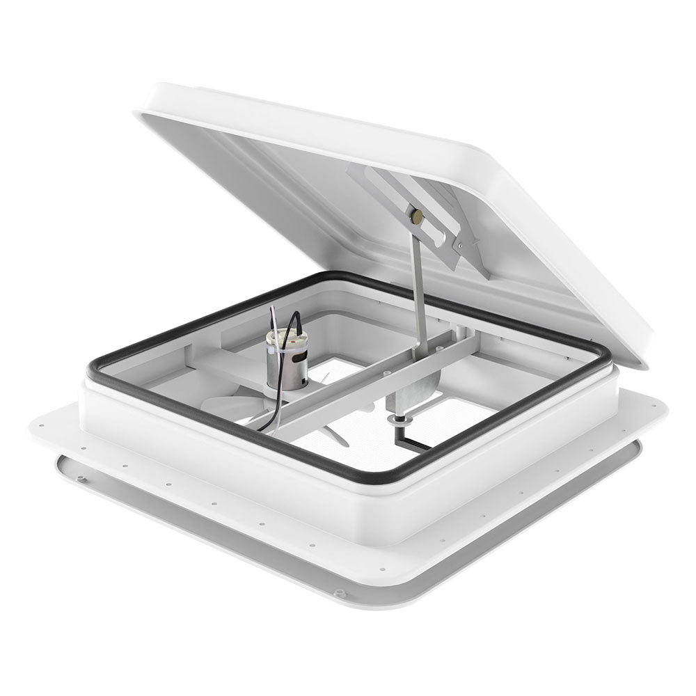 Caravan Accessories: Weisshorn Caravan Roof Vent Fan Air Exhaust Hatch 12V RV Motorhome Camper White