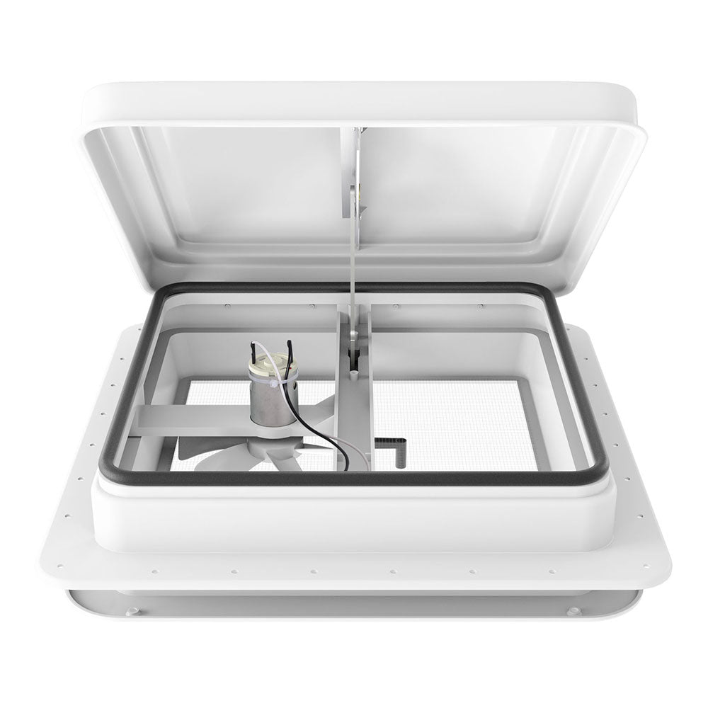 Caravan Accessories: Weisshorn Caravan Roof Vent Fan Air Exhaust Hatch 12V RV Motorhome Camper White