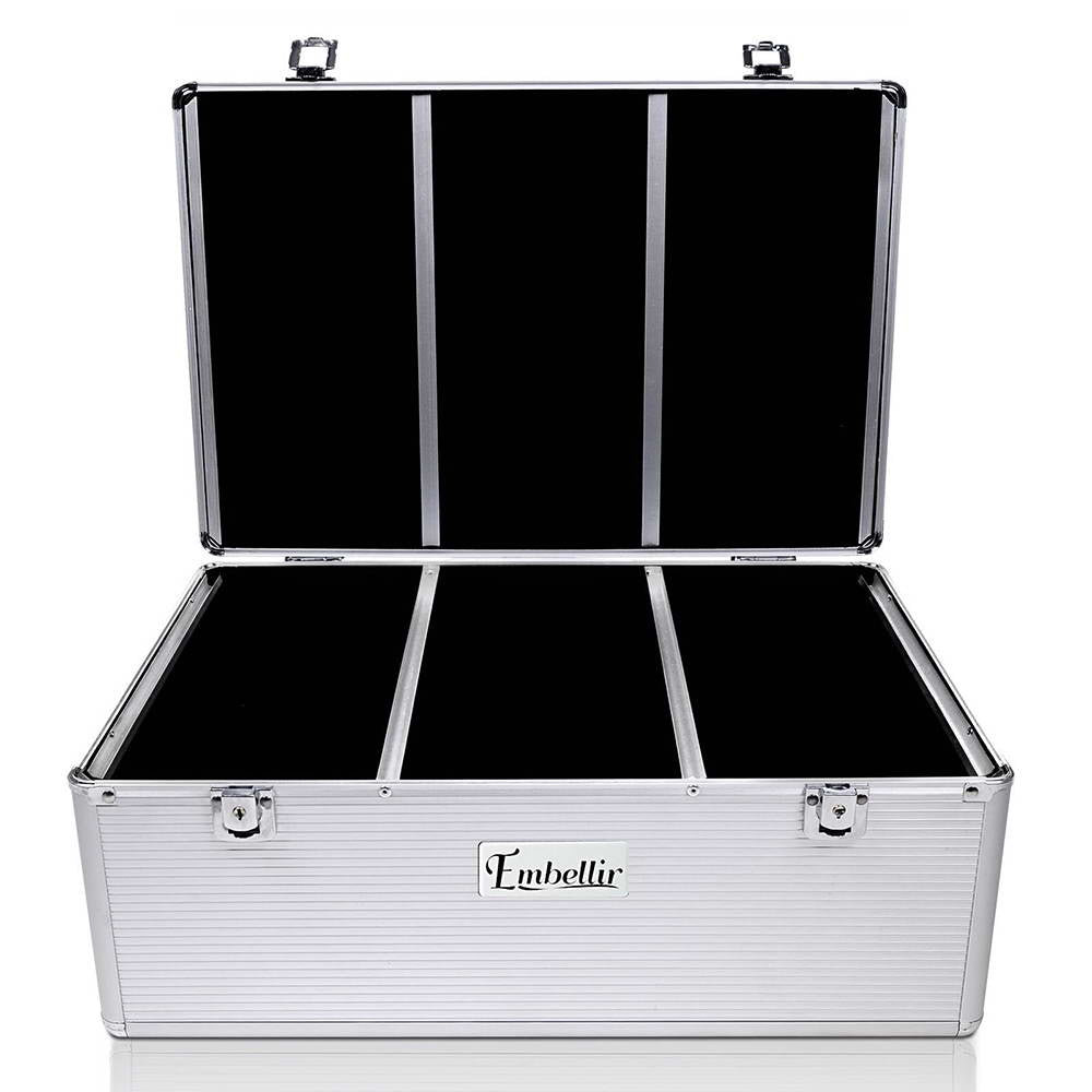 Sci-Fi DVDs & Blu-rays: Embellir CD Case DVD Cases Storage Box 500 Discs Aluminium Case DVD Folders
