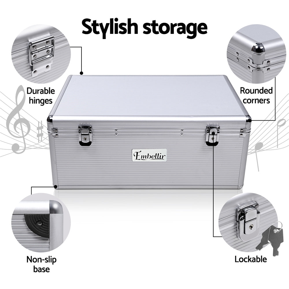 Sci-Fi DVDs & Blu-rays: Embellir CD Case DVD Cases Storage Box 500 Discs Aluminium Case DVD Folders