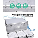 98765-Embellir CD Case DVD Cases Storage Box 500 Discs Aluminium Case DVD Folders