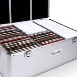 98765-Embellir CD Case DVD Cases Storage Box 500 Discs Aluminium Case DVD Folders