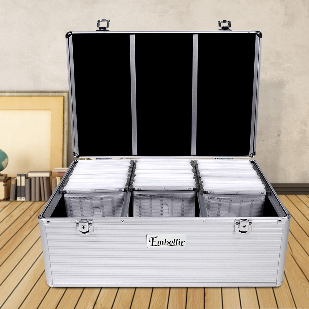 Sci-Fi DVDs & Blu-rays: Embellir CD Case DVD Cases Storage Box 500 Discs Aluminium Case DVD Folders