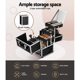Cosmetic & Toiletry Bags: Embellir Makeup Case Beauty Organiser Bag Travel Large Cosmetic Storage Portable