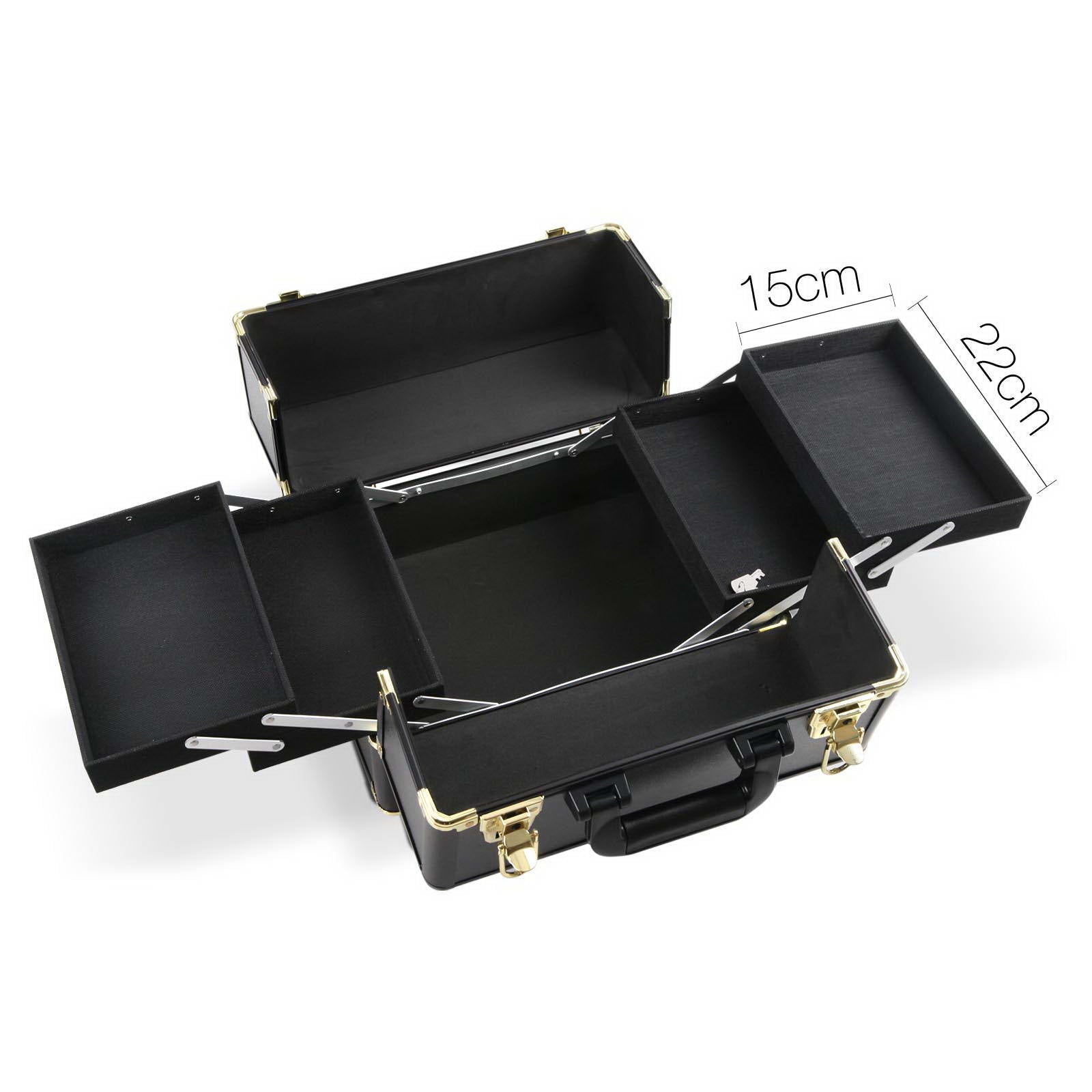 Makeup Organisation & Storage: Embellir Makeup Case Beauty Trolley Cosmetic Organiser Box Travel Wheels Gold