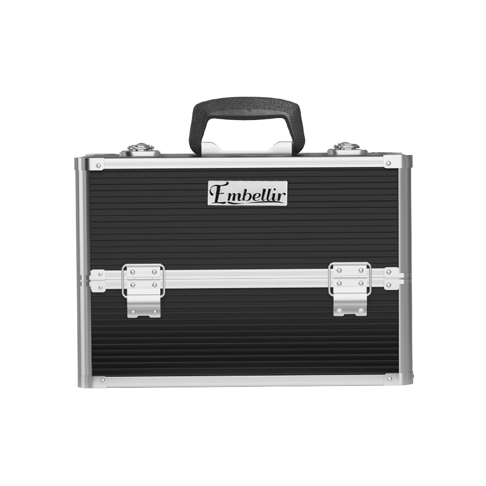 Cosmetic & Toiletry Bags: Embellir Portable Cosmetic Beauty Makeup Case- Black