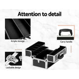 Cosmetic & Toiletry Bags: Embellir Portable Cosmetic Beauty Makeup Case- Black