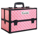 Cosmetic & Toiletry Bags: Embellir Portable Cosmetic Beauty Makeup Case - Diamond Pink