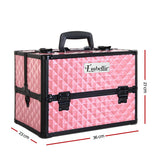 Cosmetic & Toiletry Bags: Embellir Portable Cosmetic Beauty Makeup Case - Diamond Pink