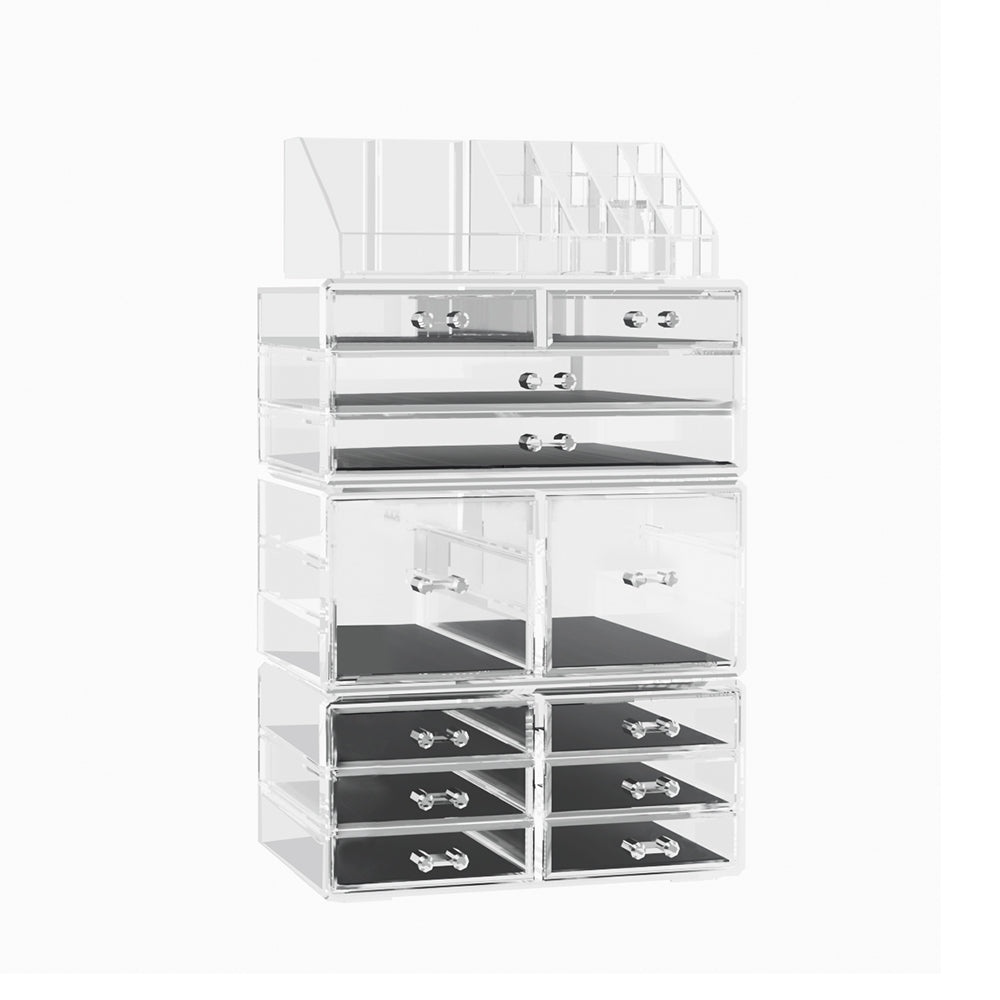 Makeup Organisation & Storage: Embellir Makeup Case Acrylic Cosmetic Organizer Storage Box Jewellery Holder