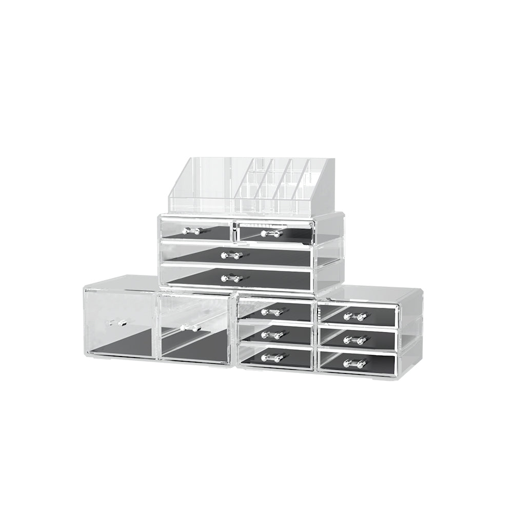 Makeup Organisation & Storage: Embellir Makeup Case Acrylic Cosmetic Organizer Storage Box Jewellery Holder