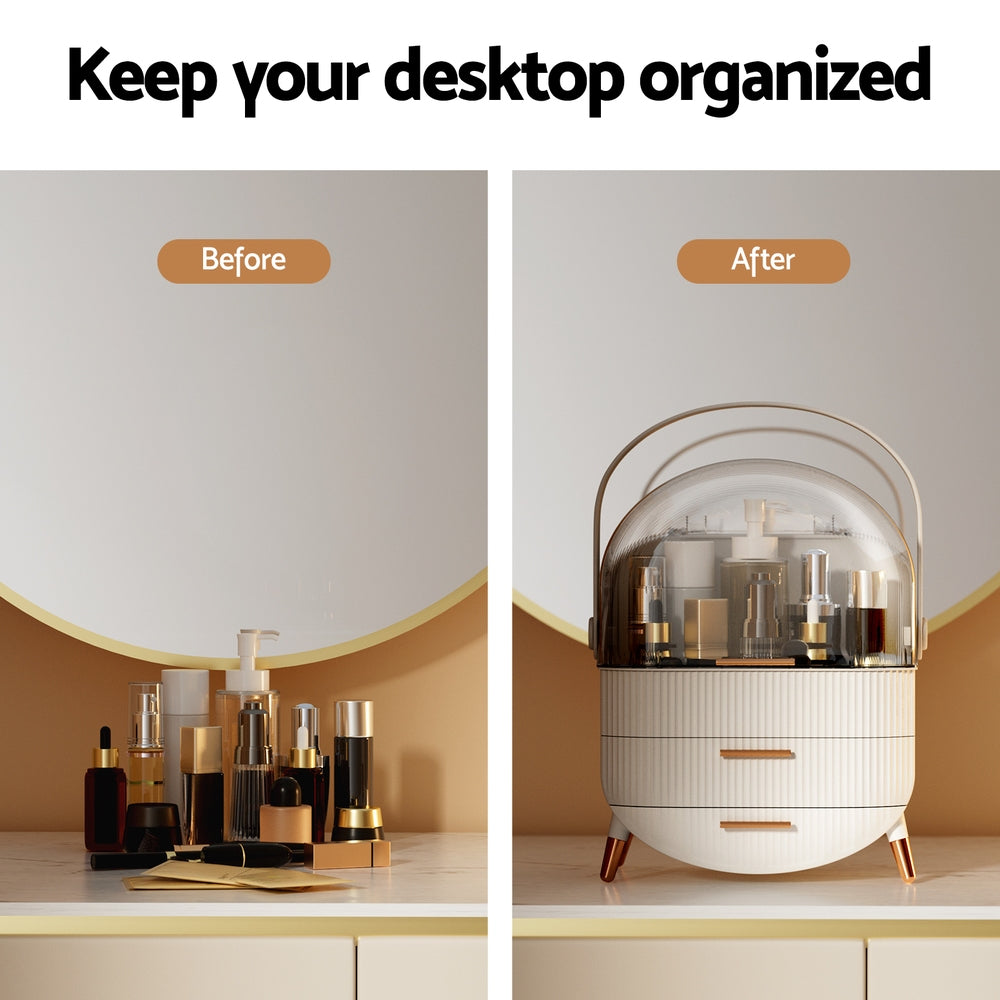 Makeup Organisation & Storage: Embellir Makeup Case Portable Cosmetic Organizer Storage Box Jewellery Holder