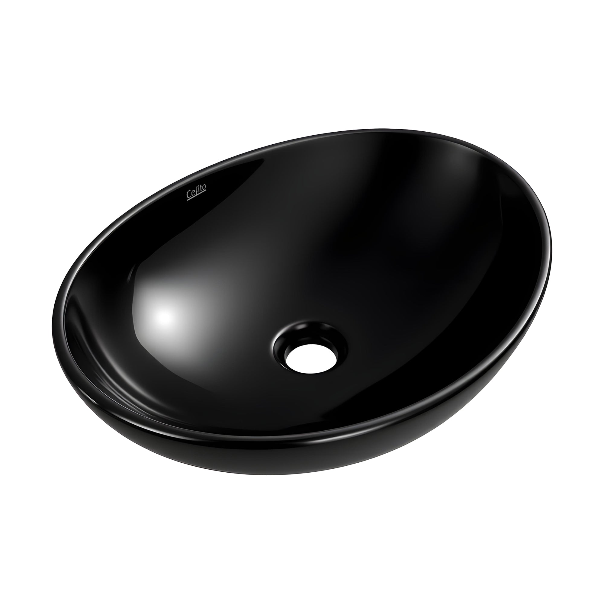 Sinks: Cefito Bathroom Basin Ceramic Vanity Sink Hand Wash Bowl 41x34cm