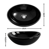 Sinks: Cefito Bathroom Basin Ceramic Vanity Sink Hand Wash Bowl 41x34cm