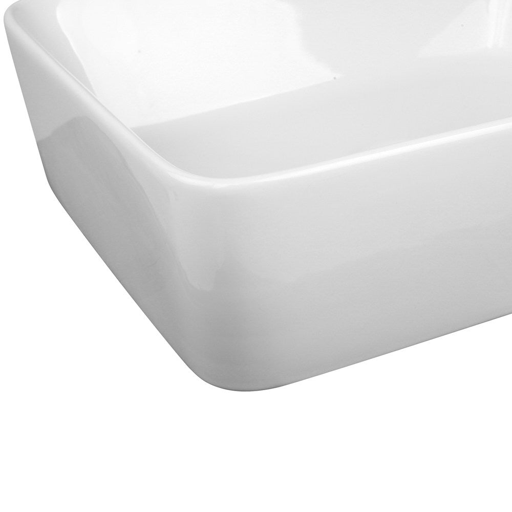 Sinks: Cefito Bathroom Basin Ceramic Vanity Sink Hand Wash Bowl 48x37cm White