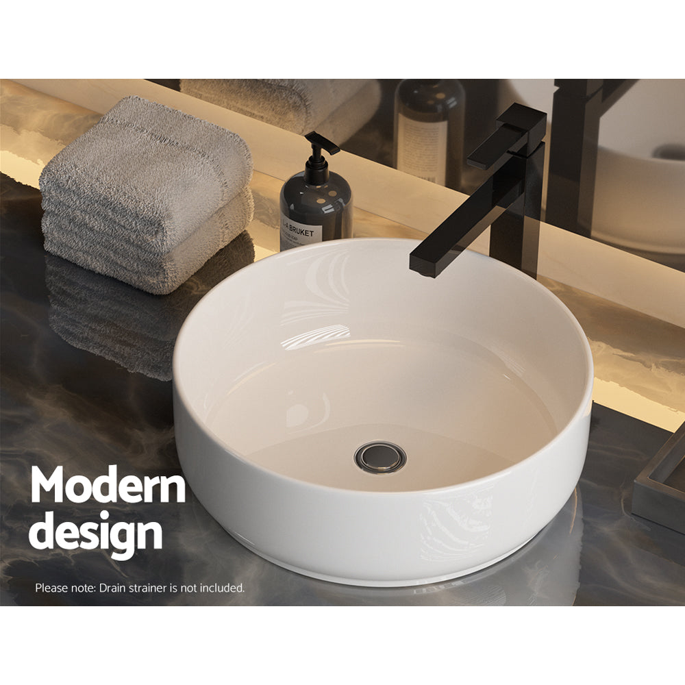 Sinks: Cefito Bathroom Basin Ceramic Vanity Sink Hand Wash Bowl 35x12cm