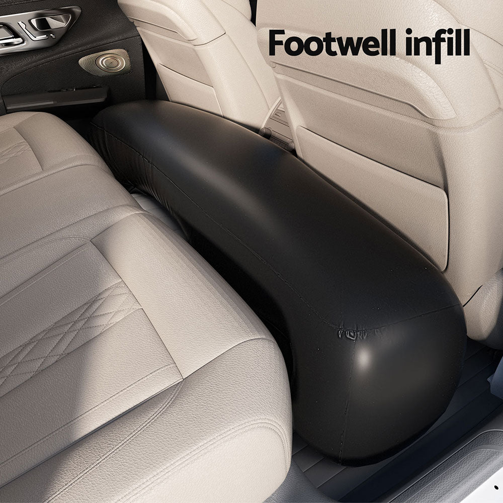 Inflatable Mattresses: Weisshorn Car Mattress 134x78 Inflatable SUV Back Seat Camping Bed Black