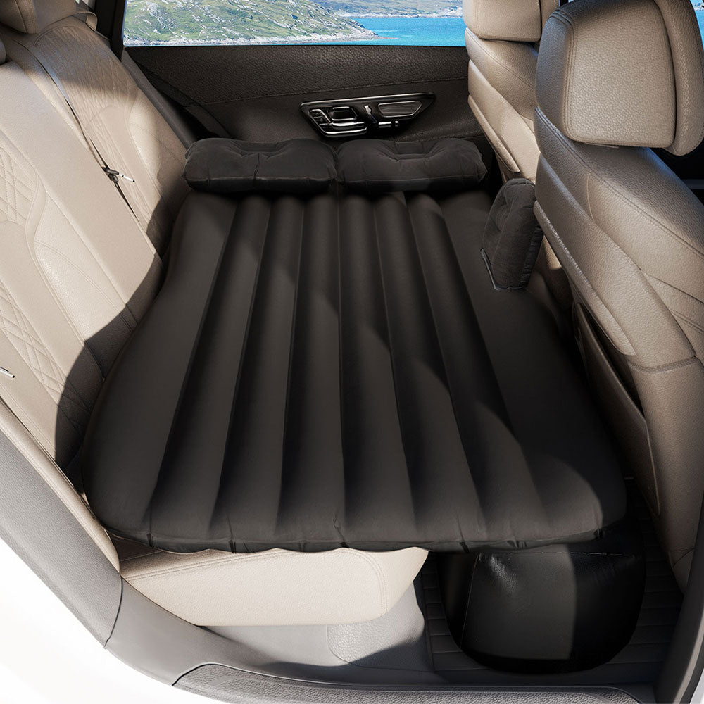 Inflatable Mattresses: Weisshorn Car Mattress 134x78 Inflatable SUV Back Seat Camping Bed Black