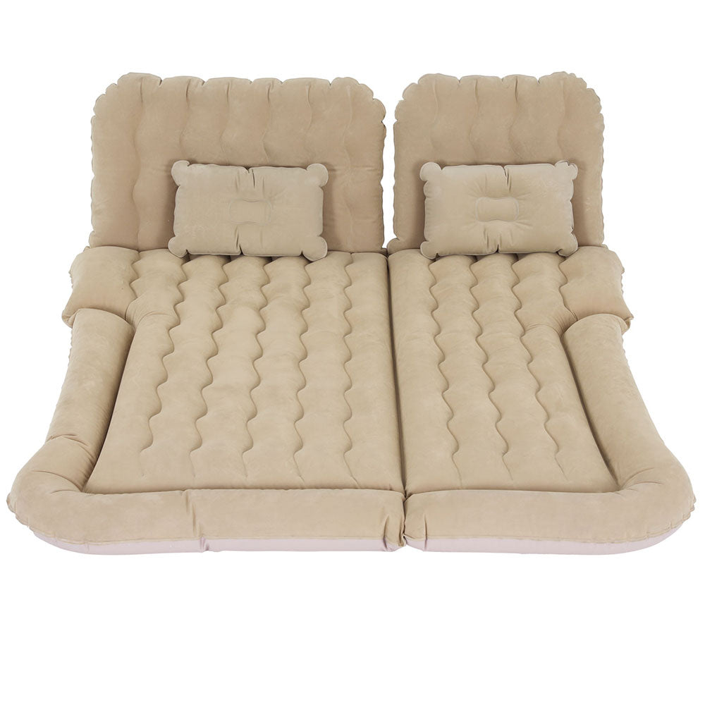 Inflatable Mattresses: Weisshorn Car Mattress 175x130 Inflatable SUV Back Seat Camping Bed Beige