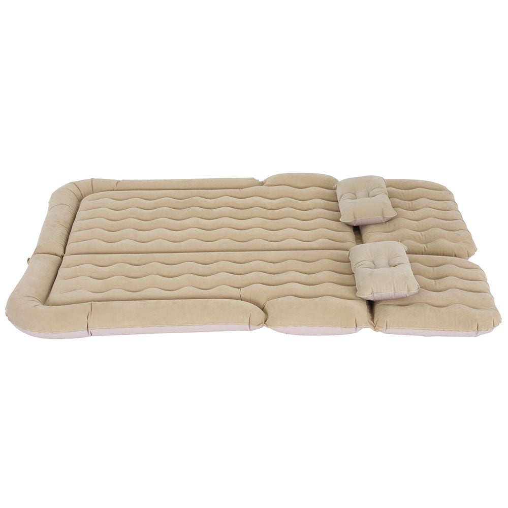 Inflatable Mattresses: Weisshorn Car Mattress 175x130 Inflatable SUV Back Seat Camping Bed Beige
