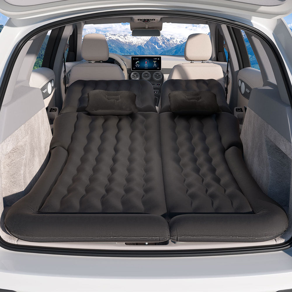 Inflatable Mattresses: Weisshorn Car Mattress 175x130 Inflatable SUV Back Seat Camping Bed Black