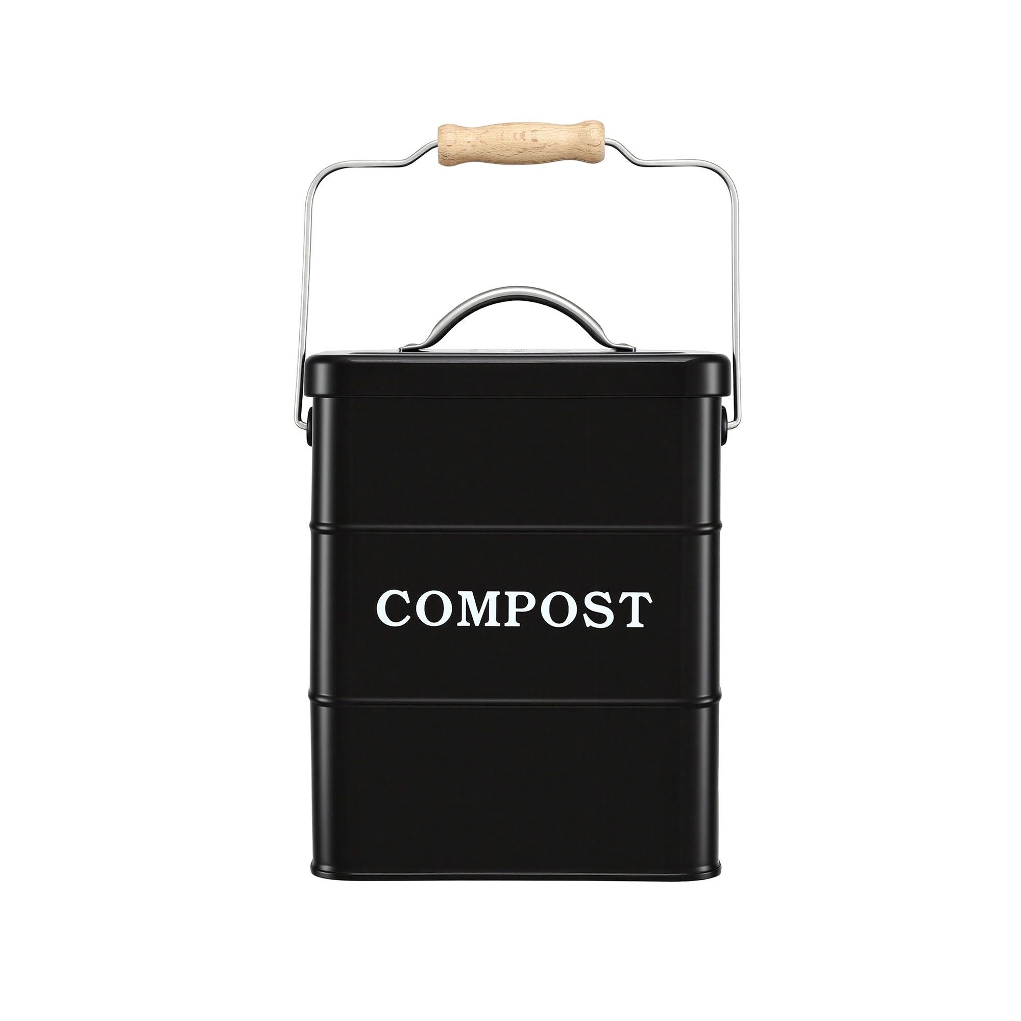 Gardeon 5L Compost Bin Kitchen Countertop Food Waste Caddy Black