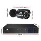 UL-tech CCTV Security System 4CH DVR 4 Cameras 4TB Hard Drive