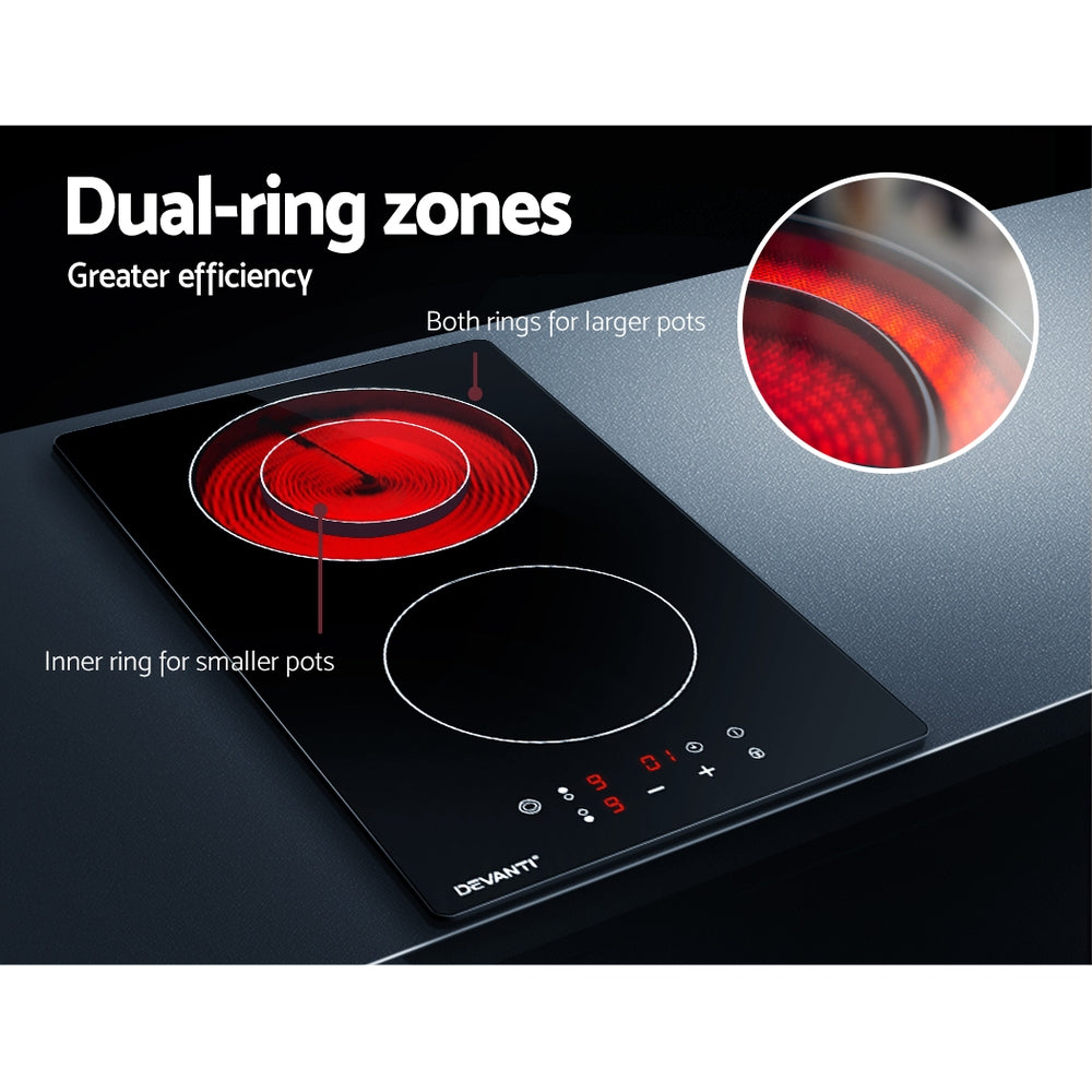 Cooktops & Stoves: Devanti Electric Ceramic Cooktop 30cm
