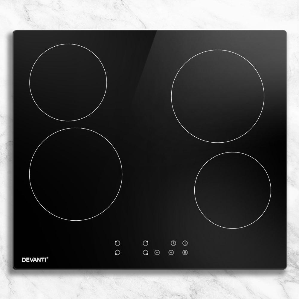 Cooktops & Stoves: Devanti Electric Ceramic Cooktop 60cm Touch Control