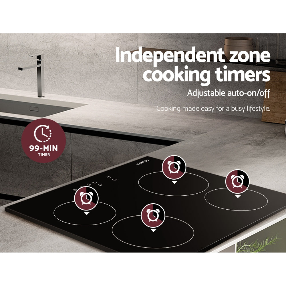 Cooktops & Stoves: Devanti Electric Ceramic Cooktop 60cm Touch Control