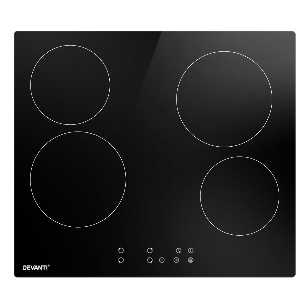 Cooktops & Stoves: Devanti Electric Ceramic Cooktop 60cm Touch Control
