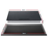 Cooktops & Stoves: Devanti Electric Ceramic Cooktop 60cm Touch Control Grey