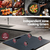 Cooktops & Stoves: Devanti Electric Ceramic Cooktop 60cm Touch Control Grey