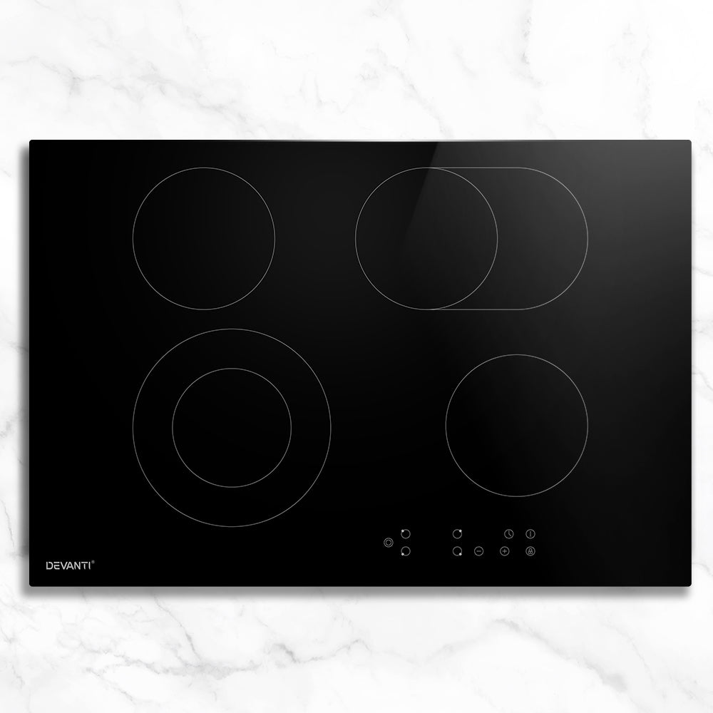 Cooktops & Stoves: Devanti Electric Ceramic Cooktop 77cm