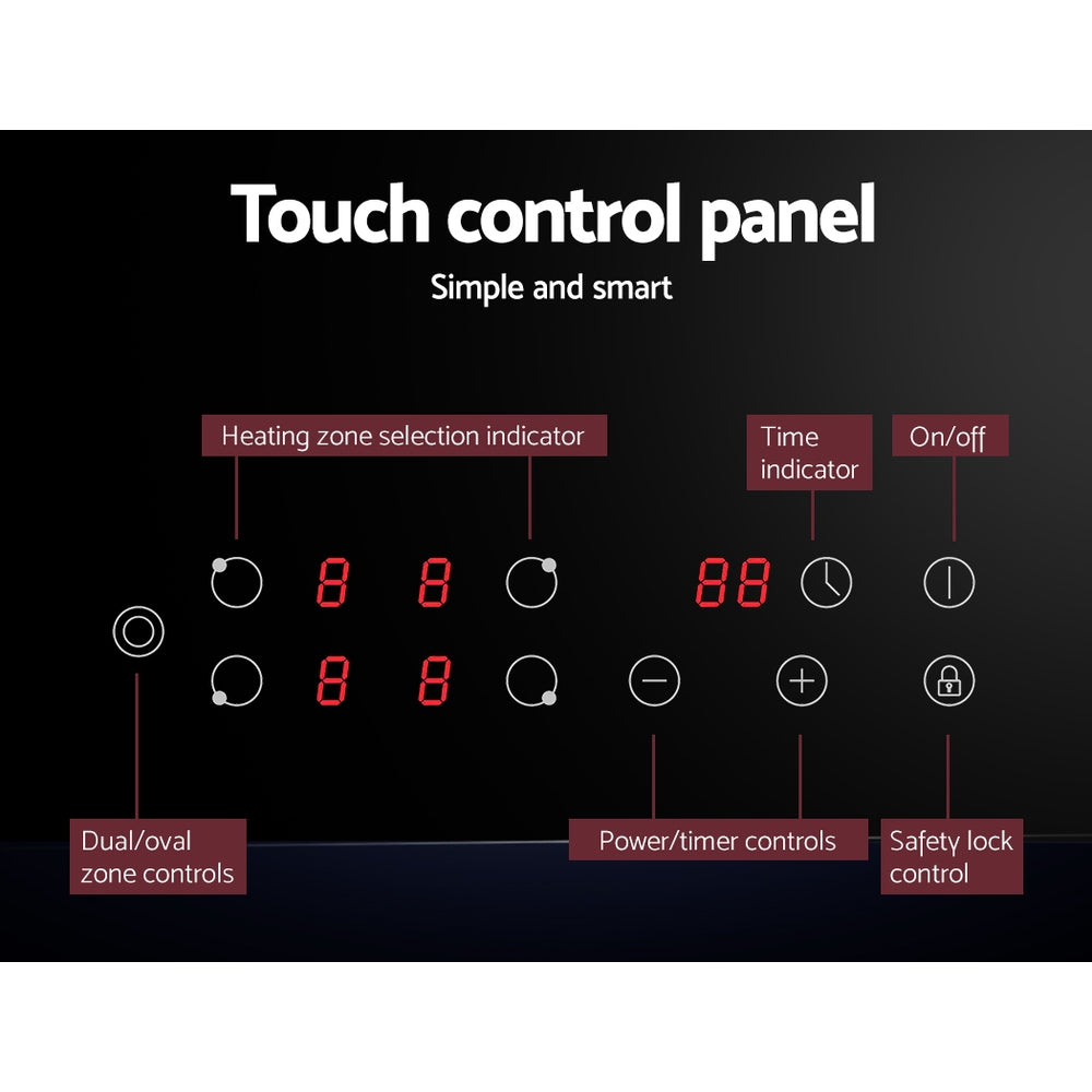 Cooktops & Stoves: Devanti Electric Ceramic Cooktop 77cm